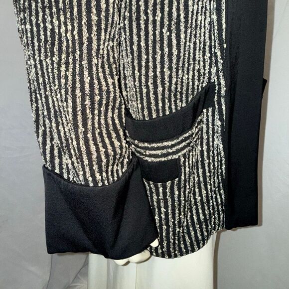 Vintage 1960s La Bonna Avant-Garde Black & Metallic Knit Jacket | Logan-Cache Ut - Picture 7 of 16